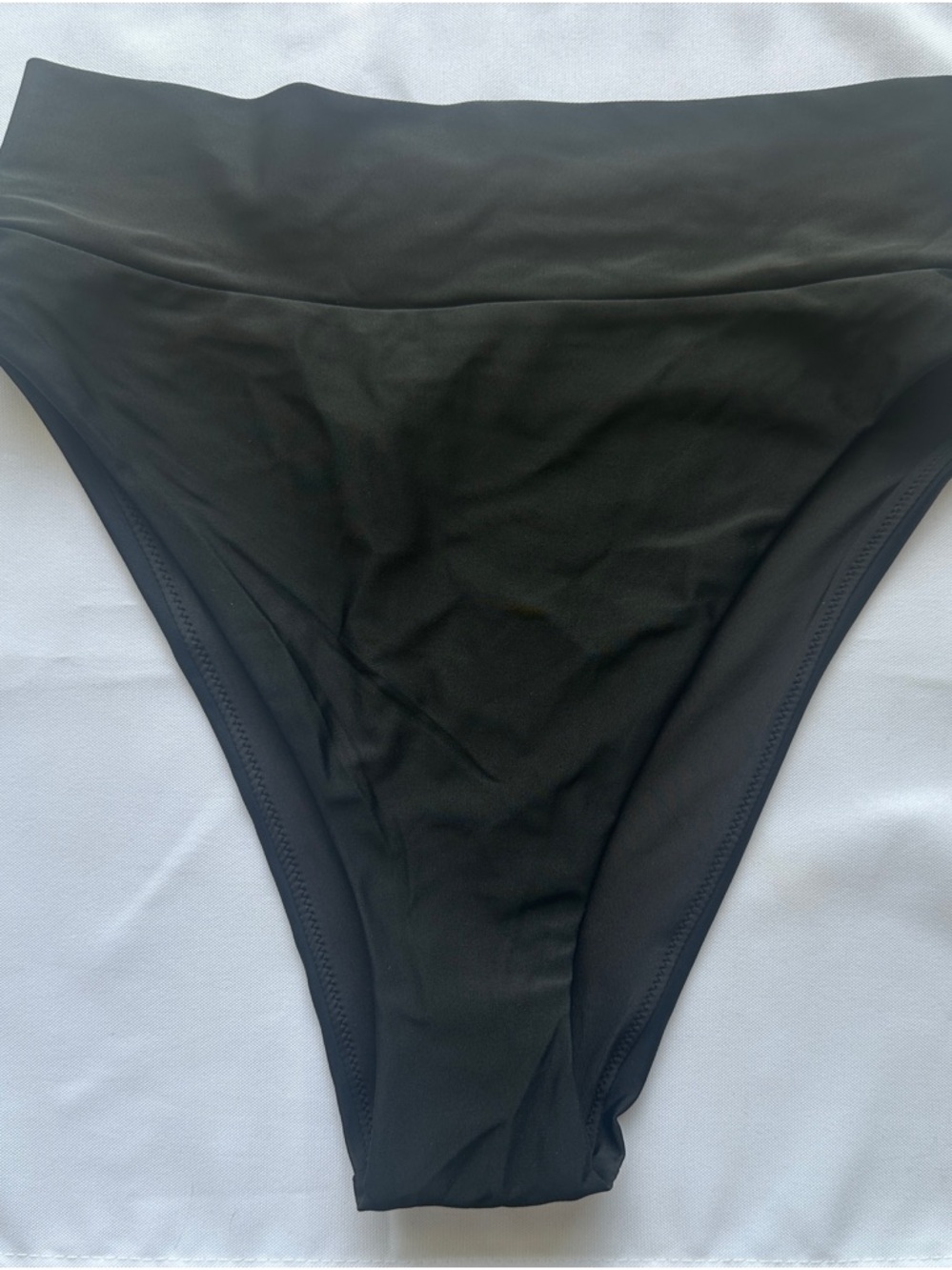 aerie Black High-Waist Bikini Bottoms - Picture 3 of 5